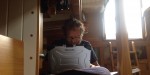 a writer at work